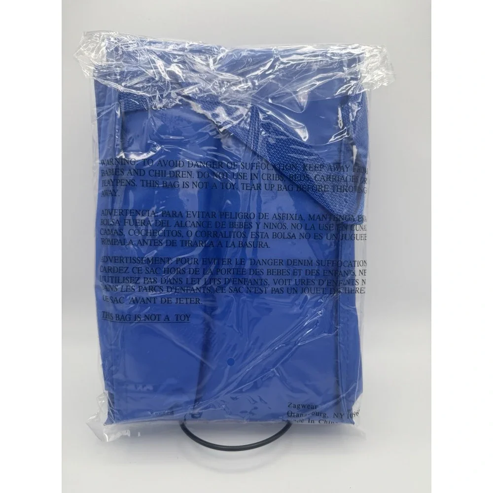 Vintage Kraft Insulated Lunch Bag Blue Brand New Made By‎ Zagwear